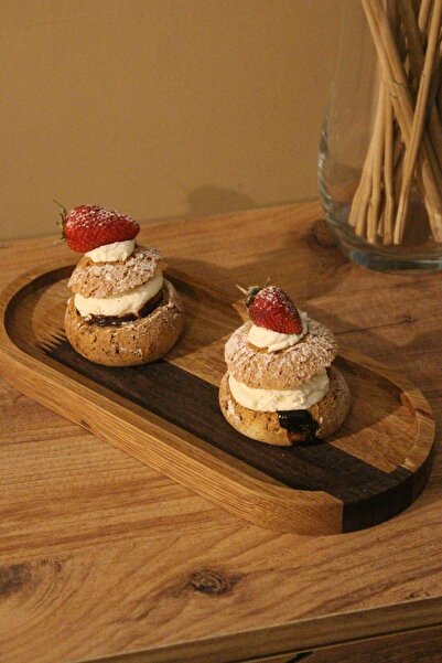 Paganca 27cm Natural Serving Tree Handmade - Snack and Oil Pot