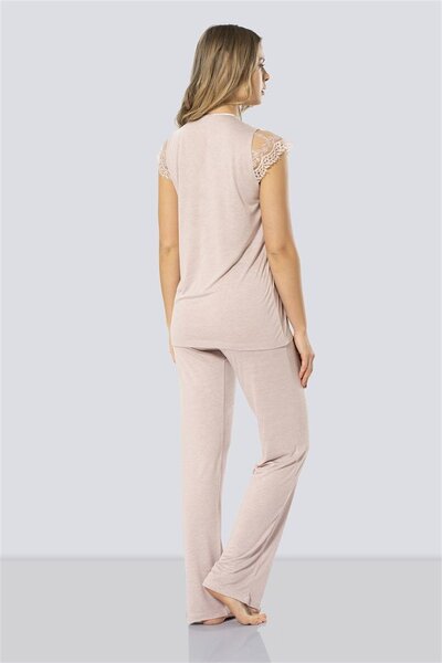 TÜREN Women's Powder Maternity Pajama Set 3294