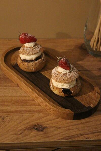 Paganca 27cm Natural Serving Tree Handmade - Snack and Oil Pot