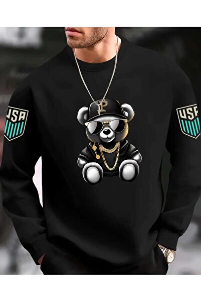 ORVIO Group Cool Bear Printed Sweatshirt