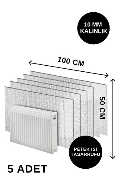 FIESSE 5 ADET 10 Mm Kalınlık Isı Yalıtım Levhası Kalorifer Radyatör Petek Soba Arkası Arkalığı
