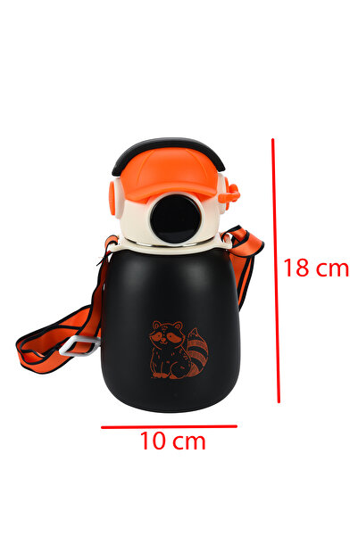 Emofom Gamer Thermos Flask 500 ml Stainless Steel Water Bottle with Straw (Ages 5 and Above) Children's Water Bottle 10 X 18 cm