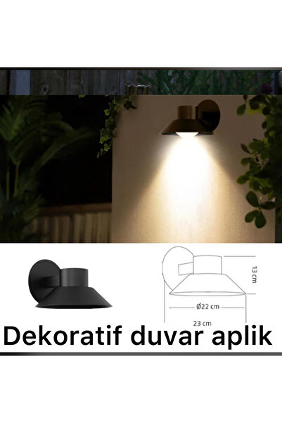 kialed ECONA ECN-5076 Bahçe Duvar Aplik – Profesyonel Dış Mekan Aydınlatma