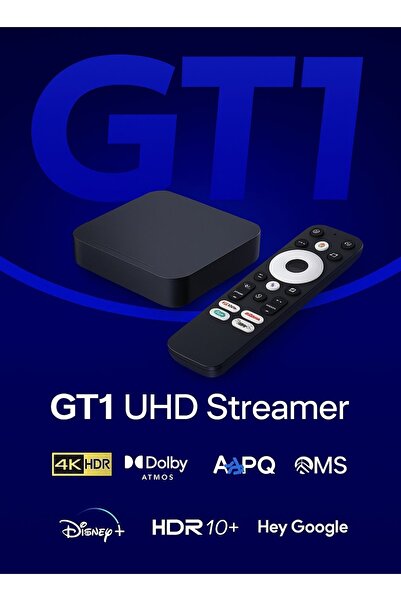 FS1PRO TEKNOLOJI Google Tv uhd streamer 4K uhd gt1 go player android Tv box android Tv OS