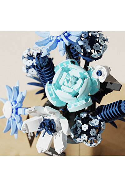 DFMiSHOP FreeQ DFMiSHOP FreeQ® Winter Decorative Bouquet Construction Set, Kids 8-14+, DIY Kit 591 Pieces