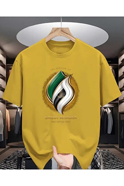 ORVIO Group Tricou tematic pentru bărbați cu tematica Ziua Națională a Arabie...