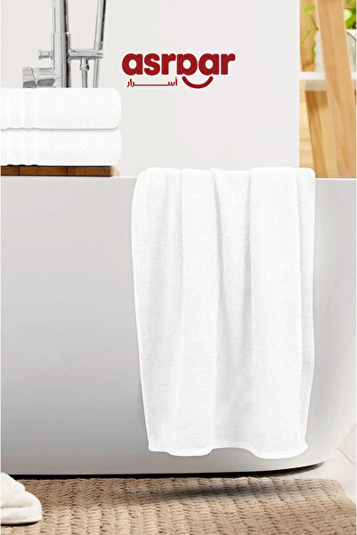 Asraar Bathroom Shower Soft Towels White Color,140x70cm450g,Lightweight and Q...