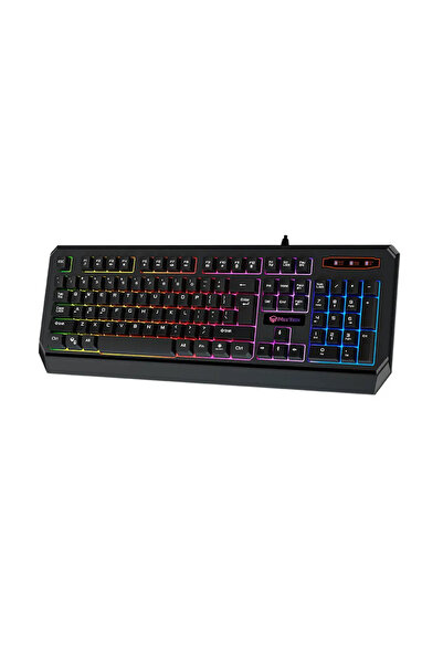 MeeTion Gaming keyboard MT-K9320 rainbow lighting, waterproof, USB, black