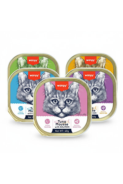 Wanpy Karışık Lezzet 5 Adet 40Gr Yaş Mama