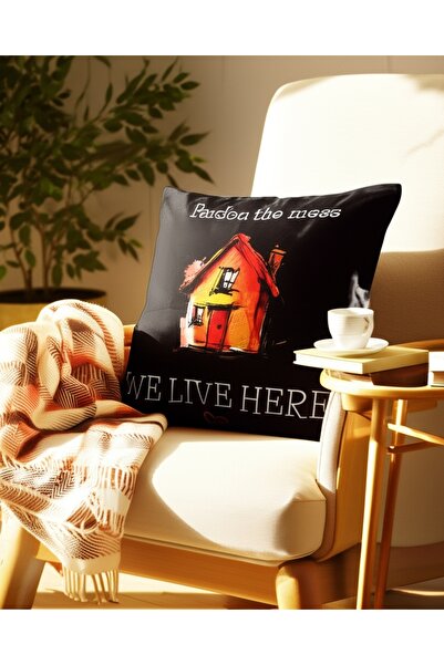 JUNIQ EDITION Decorative Throw Pillow Cover – “Pardon the Mess” Edition |   4...