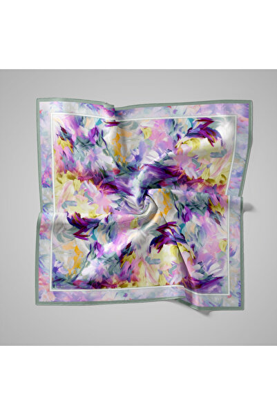 PİRAMİT Naturel Desenli Eşarp