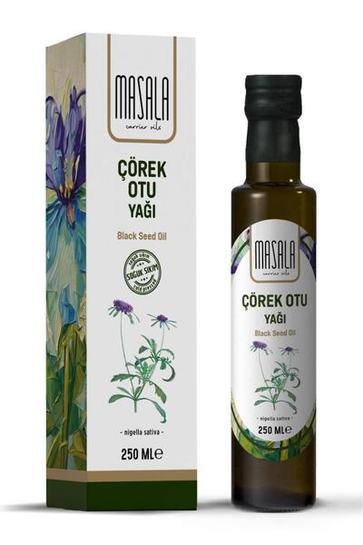 Masala Soğuk Pres Çörekotu Yağı 250 ml – Sorteksli, Saf ve Katkısız (Black Cu...