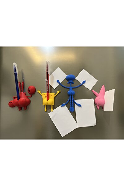 ESL Decor Eğlenceli Figürlü Mıknatıslı Kağıt Tutucu – Buzdolabı Organizeri - ...