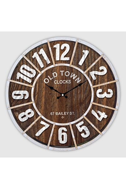 Galaxy Retro Duvar Saati Camsız Eskitme