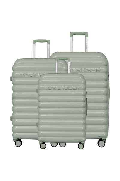 Tom Cruiser Hard Cloud Suitcase - 20, 24, 28 inches, Green, Lightweight, Scratch Resistant, Expandab