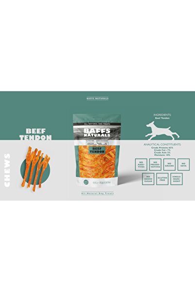 Baffs Naturals Dana Tendon %100 Doğal Köpek Ödül Maması 100 gr