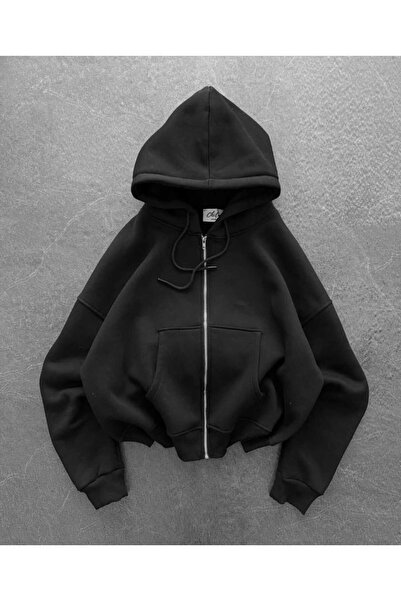 ALİ.COM سترة بقلنسوة بثلاثة خيوط