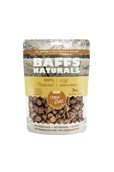 Baffs Naturals Tavuk Mini Ödül %100 Doğal Köpek Ödül Maması 100 gr