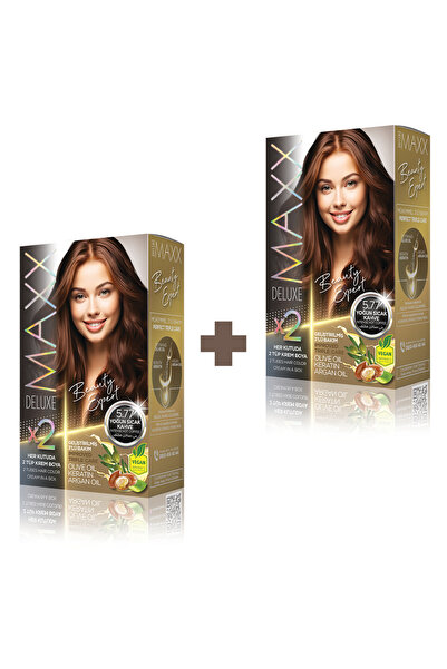 MAXX DELUXE 2'li Beauty Expert Set Boya 5.77 Yoğun Sıcak Kahve