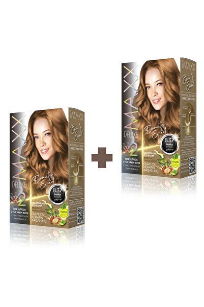 MAXX DELUXE 2'li Beauty Expert Set Saç Boyası 8.37 Sahra