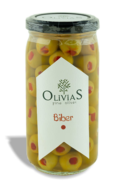 Olivias Fine Olives Olivias Biberli Yeşil Zeytin 370 Cc