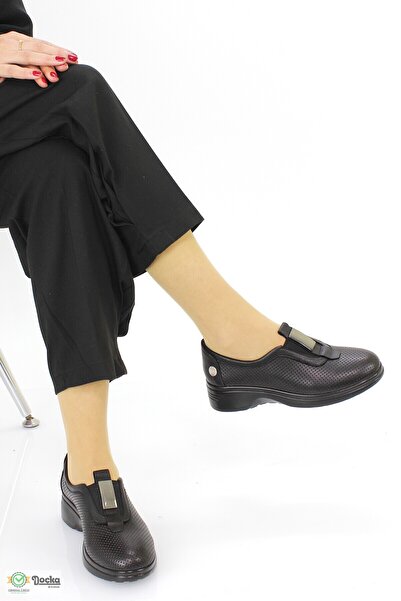 Mammamia Kadın Ortopedik Hakiki Deri Bağcıksız Yazlık Ayakkabı M26YA7270