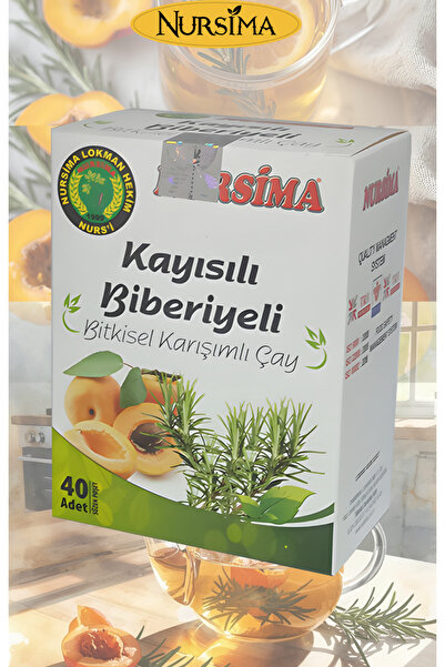 Nursima 40 Pieces of Apricot, Rosemary and Herbal Mixed Tea