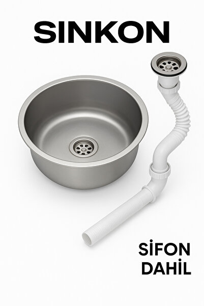 SİNKON K-30 Eviye 304 Kalite Standart Evye