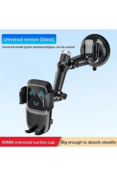 Choice حامل هاتف عالمي للسيارة باللون الأسود مزود بقاعدة شفط للزجاج الأمامي/ل...