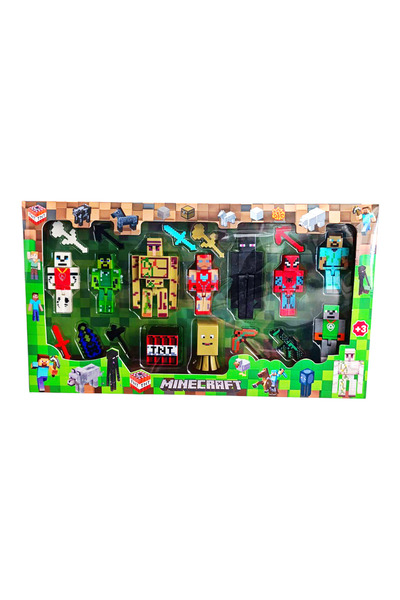 Brother Toys 20 Parça Minecraft Figür Oyuncak Enderman Steve Herobrine Domuz Adam Demir Golem