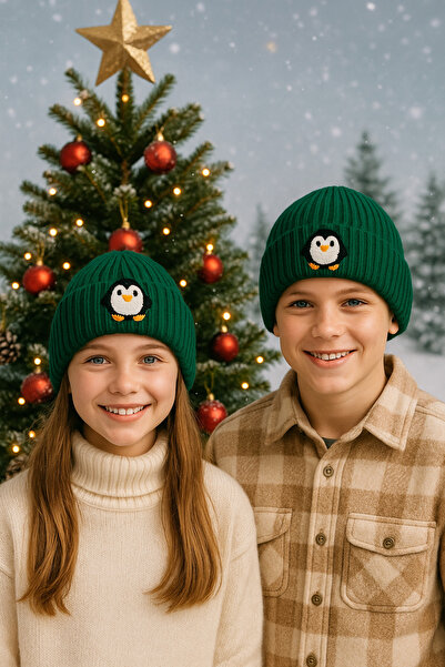 byebruketenci зелена детска барета жълта крака пингвин пунш модел луксозна въ...