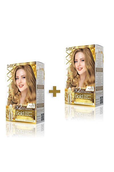 MAXX DELUXE 2'li Golden Beauty Set Saç Boyası 8.3 Bal Köpüğü