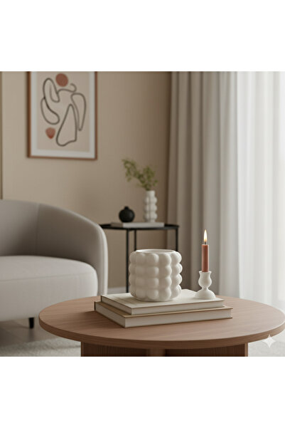 muffag Bubble Decorative Vase with Bubbles Bohemian Scandinavian Minimalist Pampas