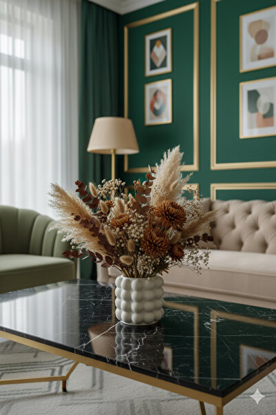 muffag Bubble Decorative Vase with Bubbles Bohemian Scandinavian Minimalist Pampas