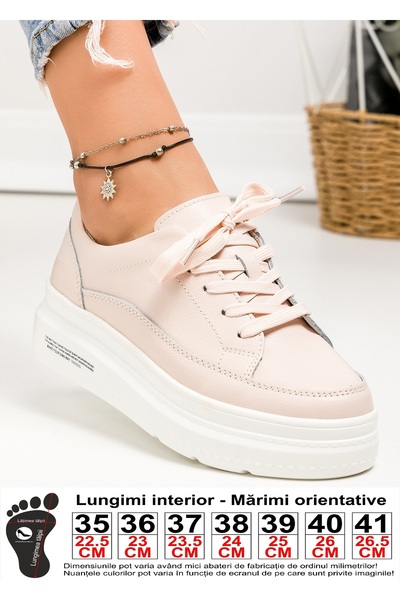 starlike Casual shoes natural leather pink AW105