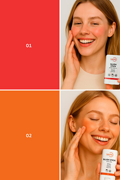 Soltis Nemlendirici Stick Allık SPF50+ Şeftali Tonu 02, 15 Gr