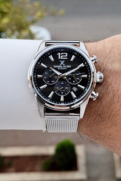 Daniel Klein Kadranı Siyah Kordonu Metalik Renk 2 Yıl Garantili 43 Mm Gösterg...