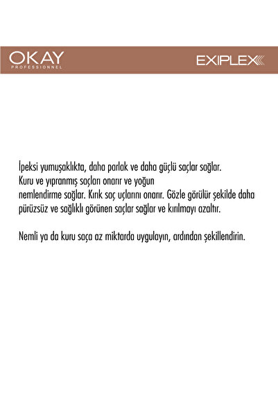 EXIPLEX Nº7 BOND RESTORING REPAIRING OIL 50ml (Bağ Onarıcı Saç Bakım Yağı)