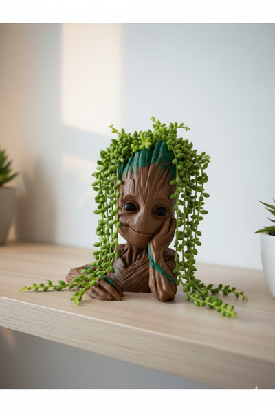 FSK STUDIO Baby Groot Dekoratif Biblo - Masaüstü Ev & Ofis Dekor