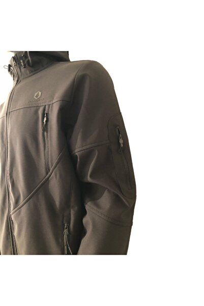 Hammer Jack 602 T48-E TRS 1006 Μαλακό παλτό με κουκούλα, μαύρο