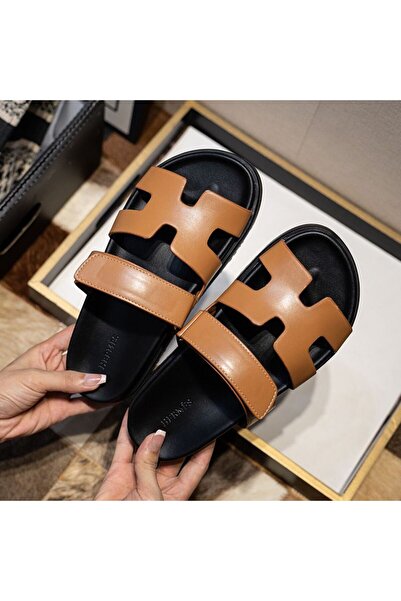 essentialneedsforall Women’s Premium Leather Slide Sandals – Comfort & Style (Multiple Colors)