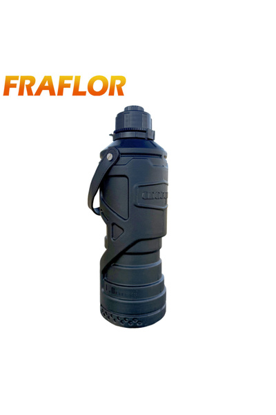 Choice 1.8L Black Motorcycle Cup Holder Installed Jerrycan Spare Fuel Tank Wa...