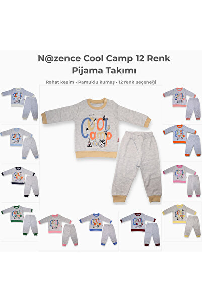 N@zence Cool Camp Baby Pajama Set - Cotton 2-Piece Long Sleeve Set