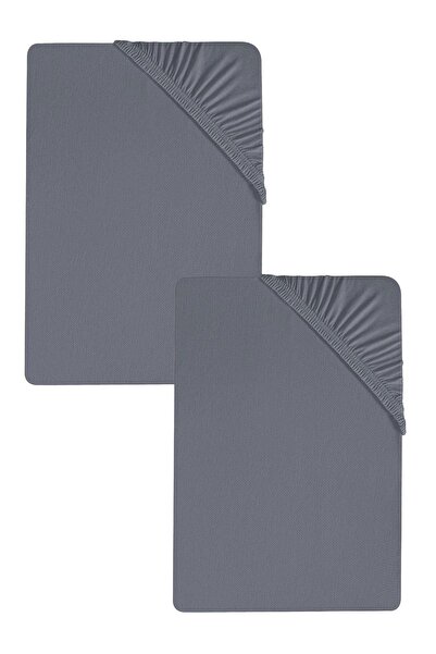 COTENCONCEPT 2 τεμάχια απλό βαμβακερό μονό 120 x 200 x 30 cm Ελαστικό χτενισμένο βαμβακερό σεντόνι