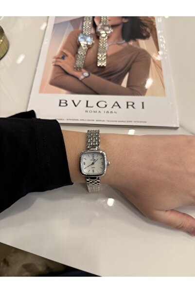 Bluemix Aksesuar Square Dial Steel Women's Wristwatch