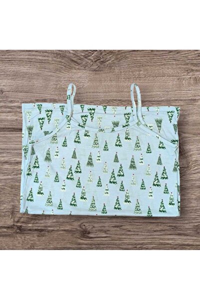 ESTA STORE viskon penye farklı desenli ip askılı atlet