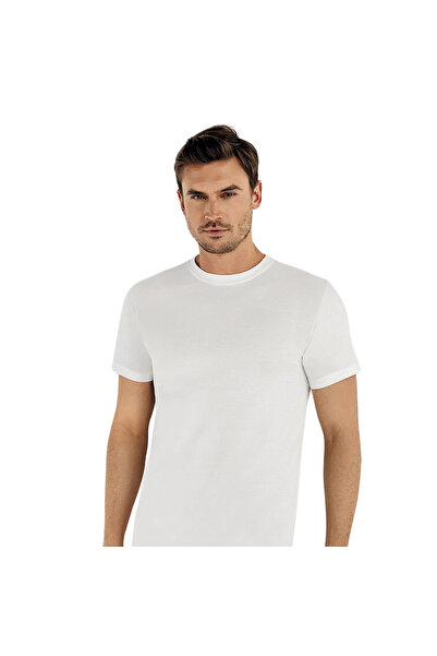 Şahinler E003 6-пакет чоловічий 100% бавовна білий O-Yaka Fanila L