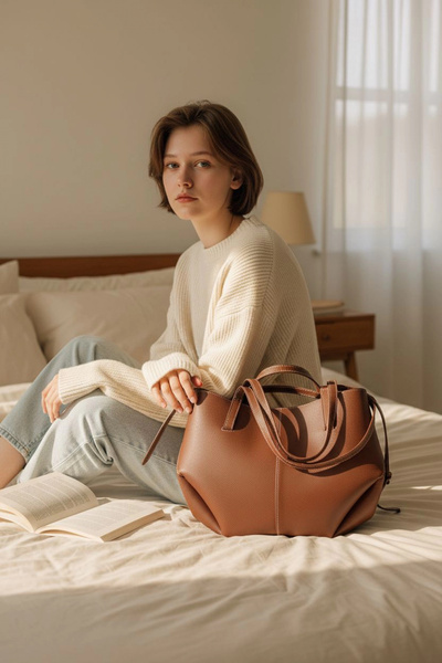 Glemix Geantă de umăr pentru femei Robin Taba Big Shopper Pinterest cu portofel