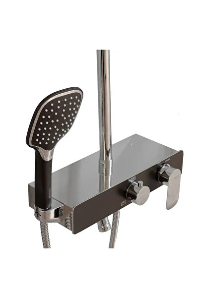 KORMAN TECHNIK Coloana Dus, Alama Sanitara, Negru, SJG/2750