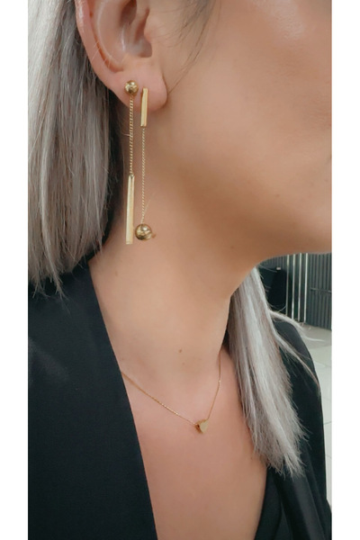 MITH SB TAKI أقراط متدلية غير متماثلة من الفولاذ المقاوم للصدأ بتصميم كلاسيكي...